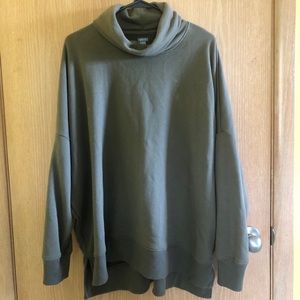 cowl turtle neck oversized aerie sweatshirt